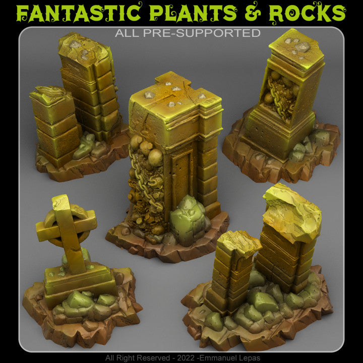 Mausoleum Ruins — creator render; models supplied unpainted