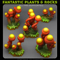 Tentacle Acorn Plants — creator render; models supplied unpainted