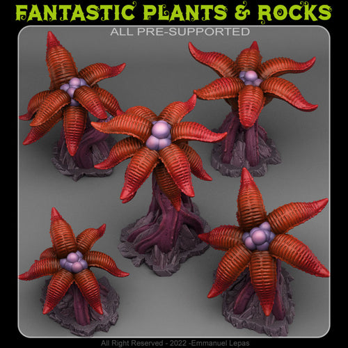Alien Palms — creator render; models supplied unpainted