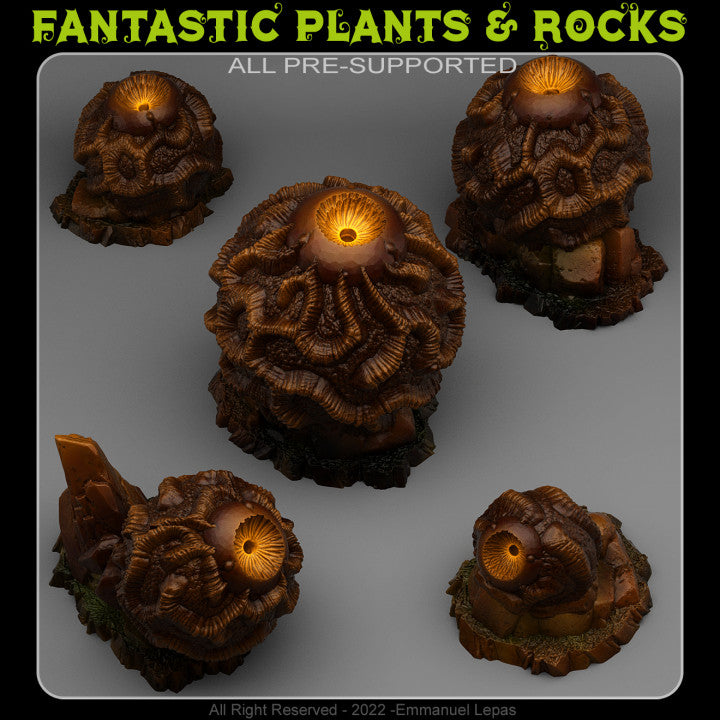Dark Observer Stones — creator render; models supplied unpainted