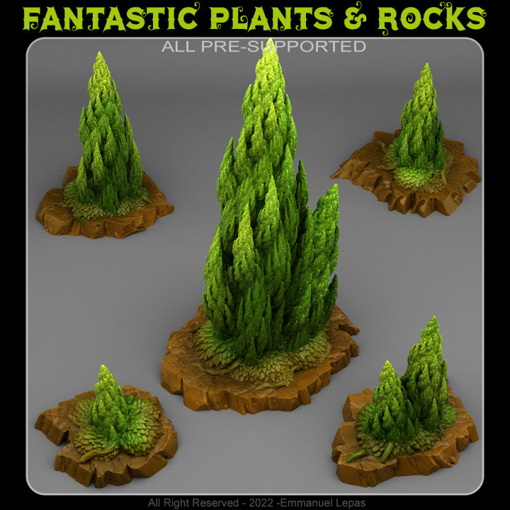 Spiraling Pine — creator render; models supplied unpainted