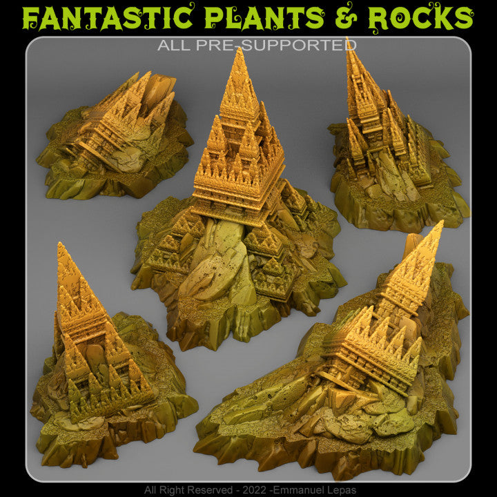 Desert Abandoned Temple — creator render; models supplied unpainted