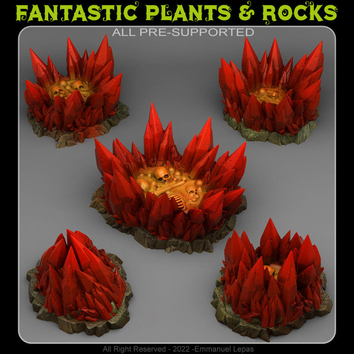 Vampiric Crystals — creator render; models supplied unpainted