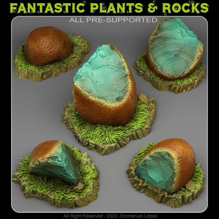 Blue Magic Flints — creator render; models supplied unpainted