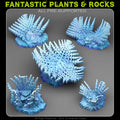 Giant Snowflake Plants — creator render; models supplied unpainted