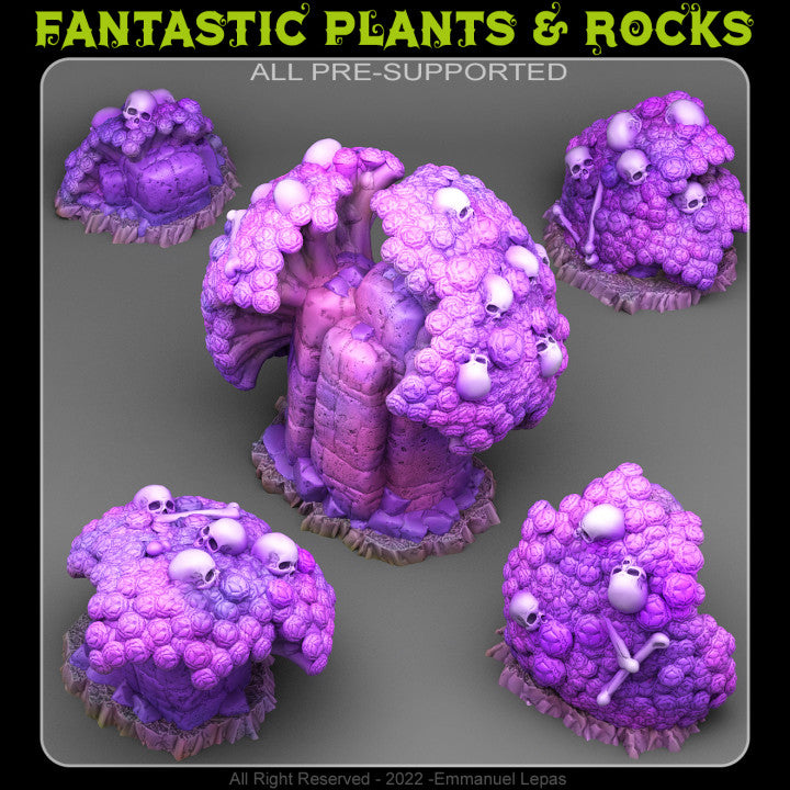 Mystical Death Flowers — creator render; models supplied unpainted