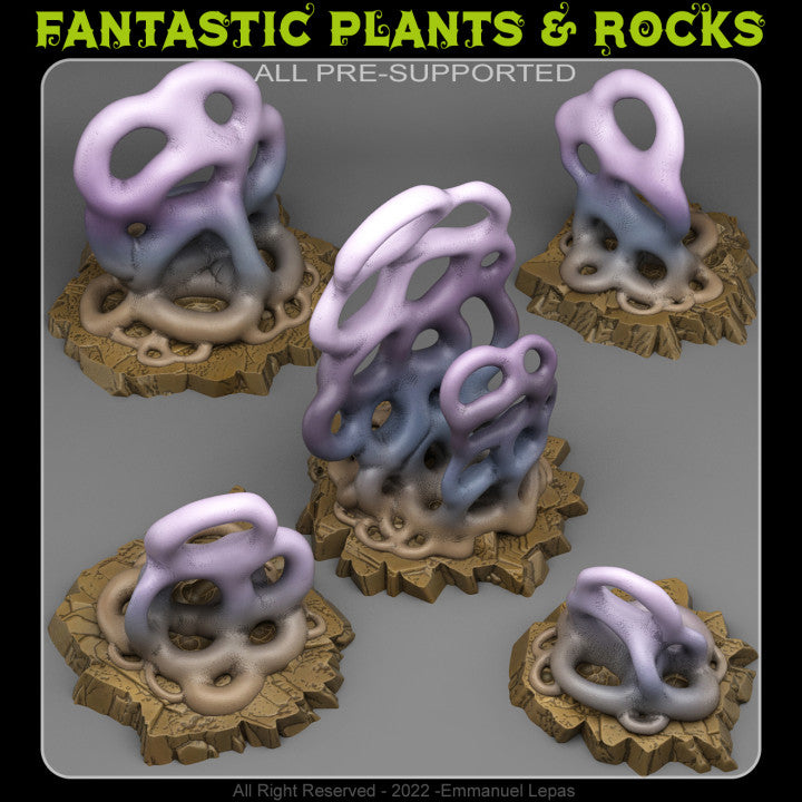Agressive Shapeless Mushrooms — creator render; models supplied unpainted
