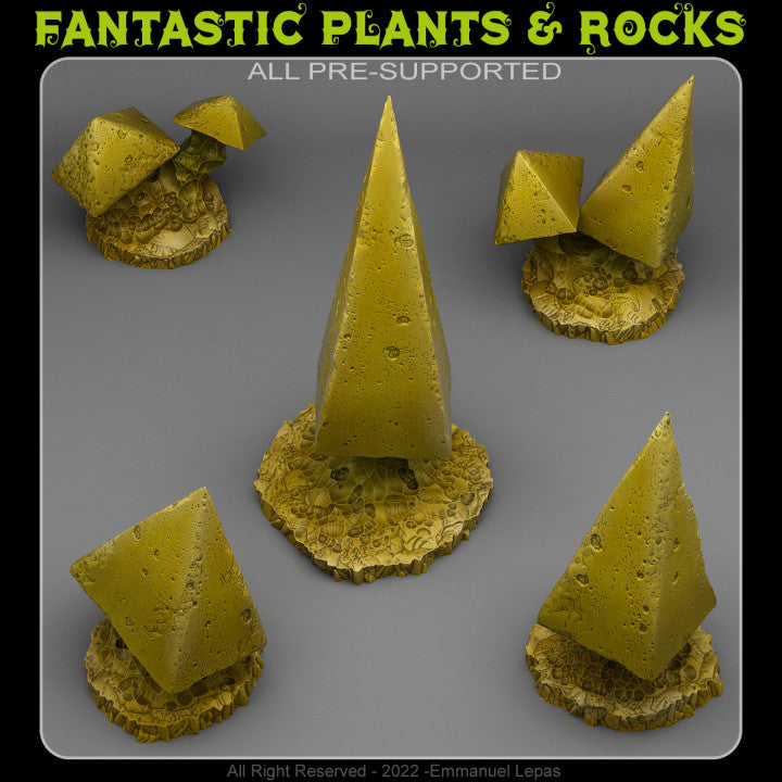 Pyramid Mushrooms — creator render; models supplied unpainted