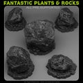Crashed Asteroids — creator render; models supplied unpainted