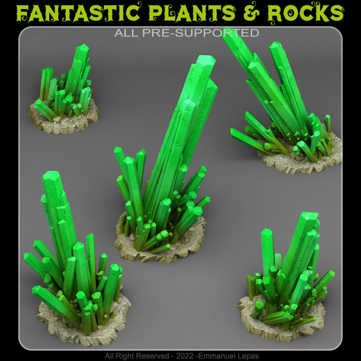 Lethal Green Krystals — creator render; models supplied unpainted