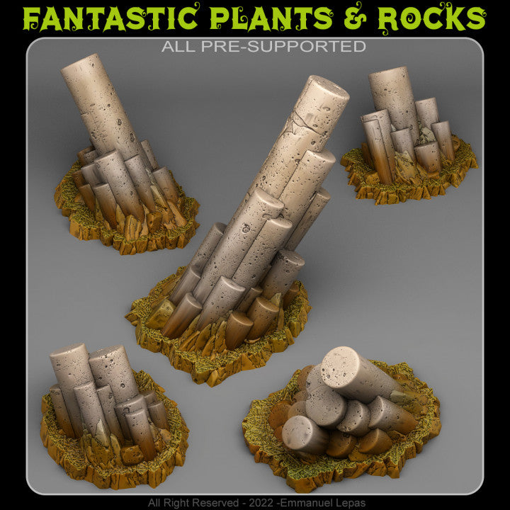 Pillar Basalt — creator render; models supplied unpainted