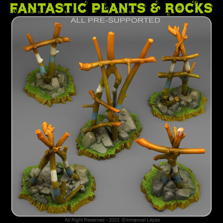 Ancient Tribal Ruins — creator render; models supplied unpainted