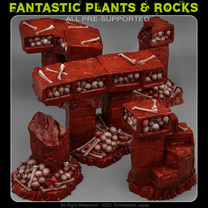 Catacomb Modular Bridges — creator render; models supplied unpainted