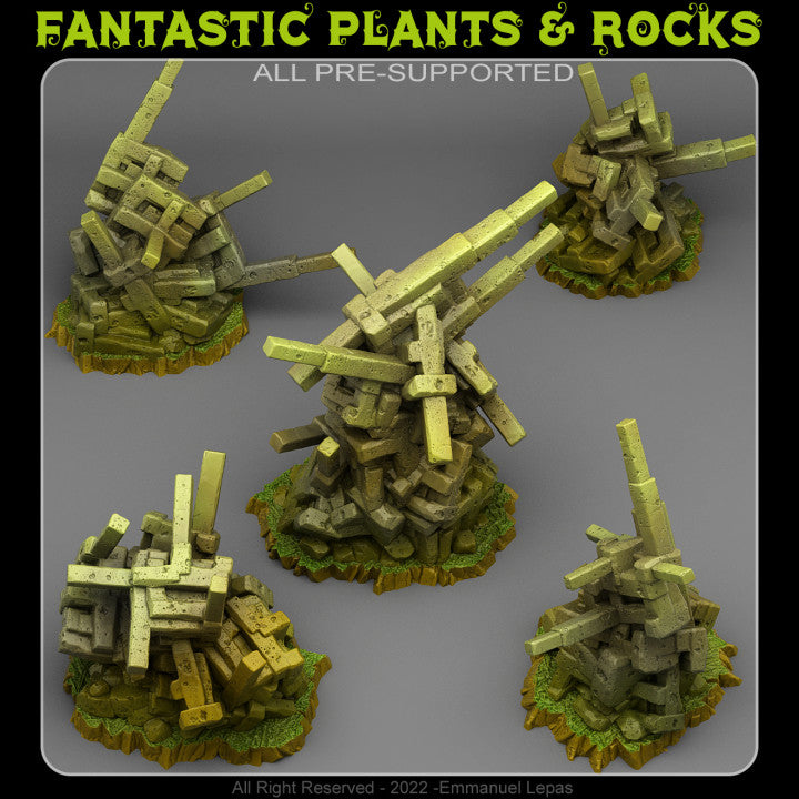 Natural Strap Stones — creator render; models supplied unpainted