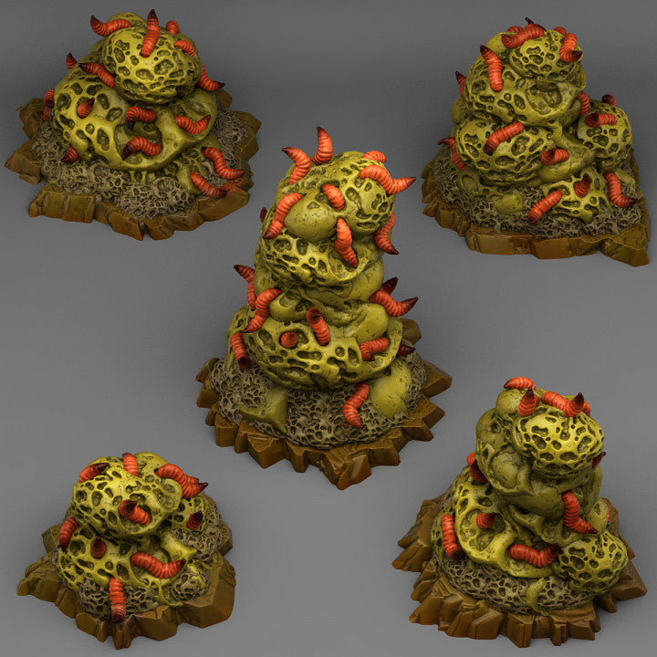 Plague Rocks — creator render; models supplied unpainted