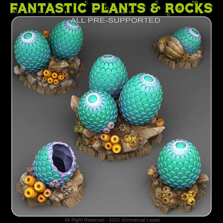 Leviathan Eggs — creator render; models supplied unpainted