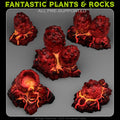 Magma Dragon Eggs — creator render; models supplied unpainted
