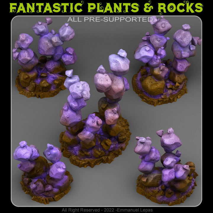 Zero Gravity Stones — creator render; models supplied unpainted