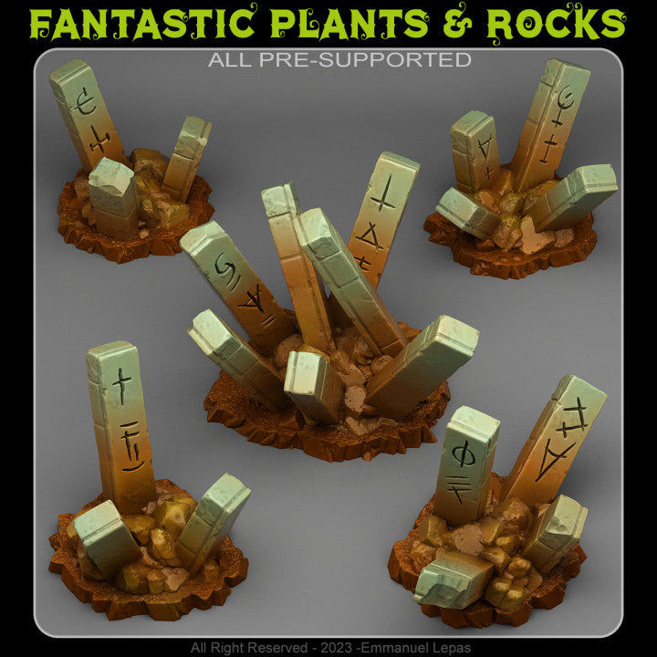 Ancient Secret Stones — creator render; models supplied unpainted