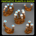 Robotic Eyes Plants — creator render; models supplied unpainted