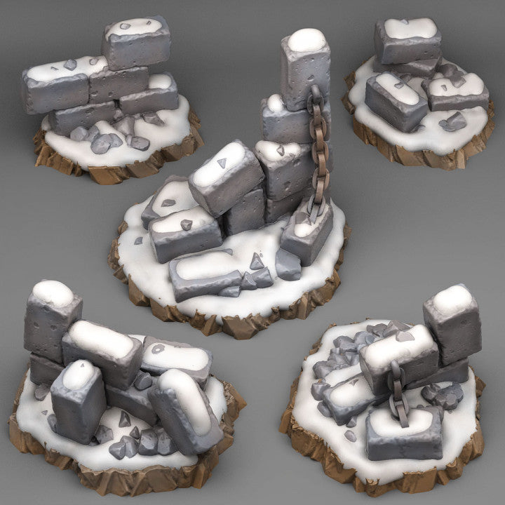 Winter Ruins — creator render; models supplied unpainted