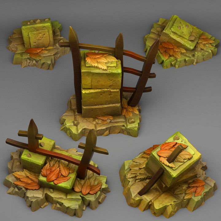 Autumn Ruins — creator render; models supplied unpainted