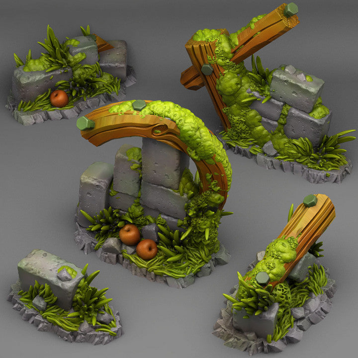 Summer Ruins — creator render; models supplied unpainted