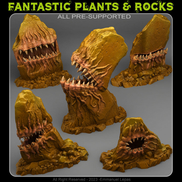 Carnivorous Stones — creator render; models supplied unpainted