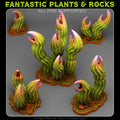Exotic Carnivorous Cactus — creator render; models supplied unpainted
