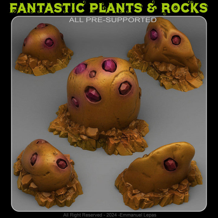 Gold Gemstones — creator render; models supplied unpainted