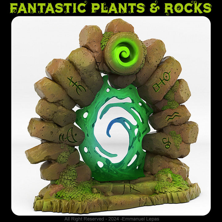 Druid Portal With Its Magic Effect — creator render; models supplied unpainted