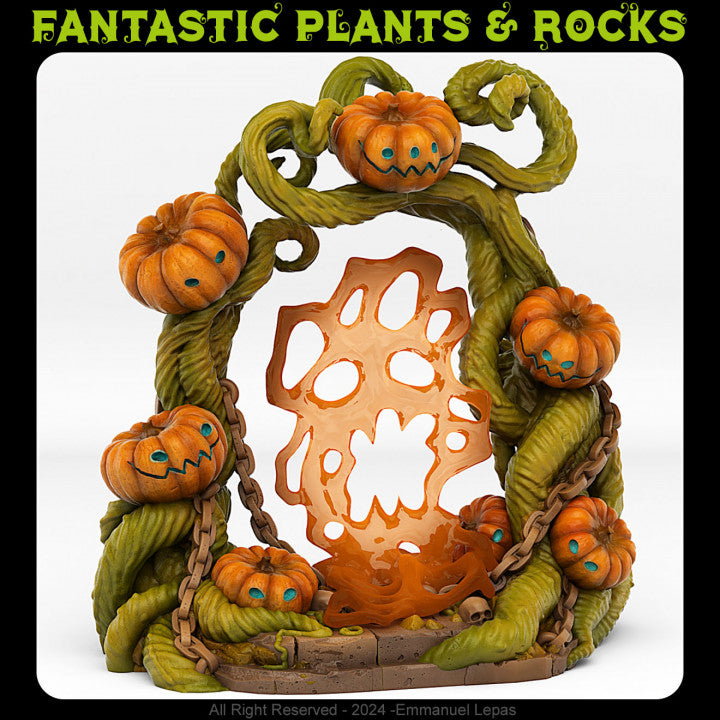 Pumpkins Portal With Its Creepy Effect — creator render; models supplied unpainted