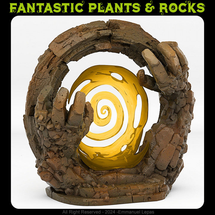 Golem Portal With Its Soil Effect — creator render; models supplied unpainted