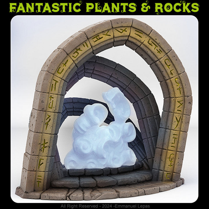 Celestial Portal With Its Cloudy Effect — creator render; models supplied unpainted