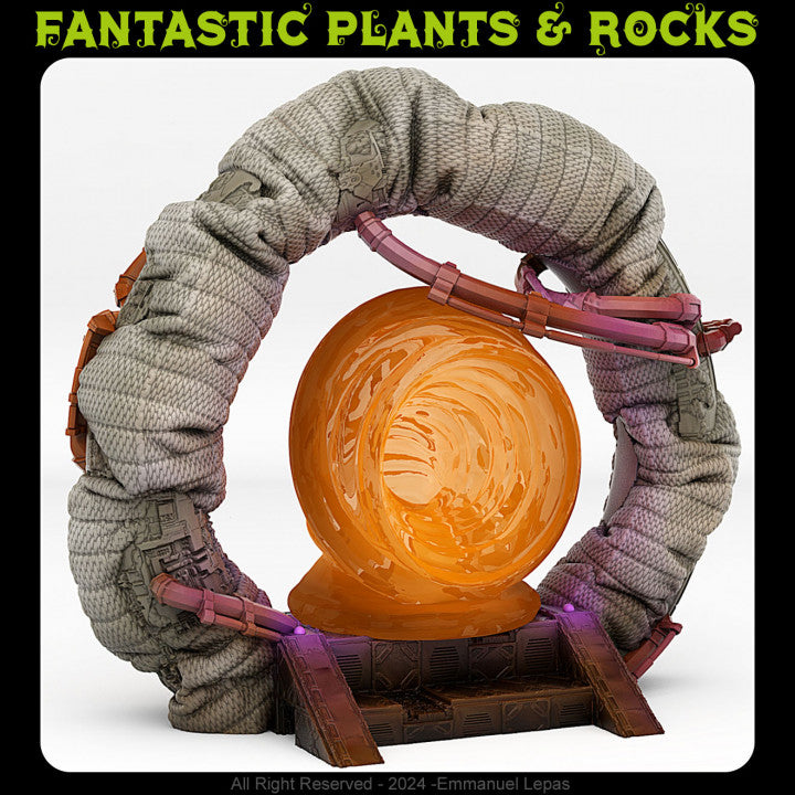 Space Ship Portal With Its Space Tornado Effect — creator render; models supplied unpainted