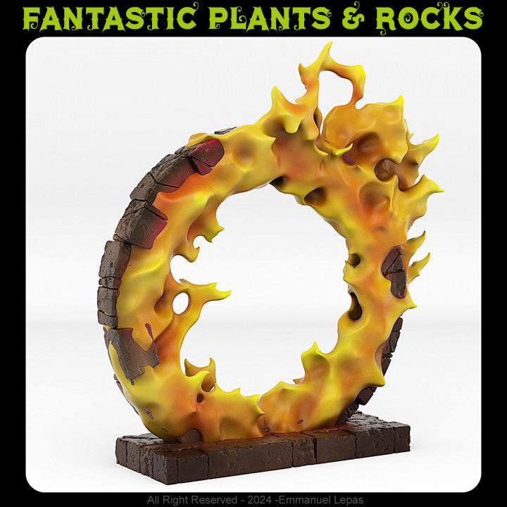 Fire Elemental Portal — creator render; models supplied unpainted