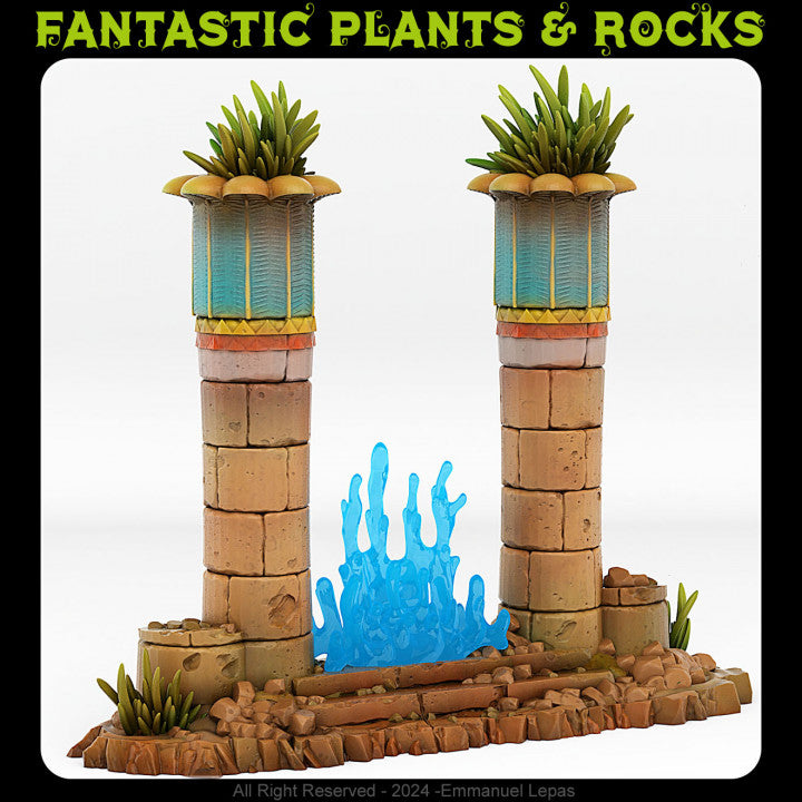 Babylone Portal With Its Magic Water Effect — creator render; models supplied unpainted