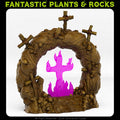 Cemetery Portal With Its Cross Effect — creator render; models supplied unpainted