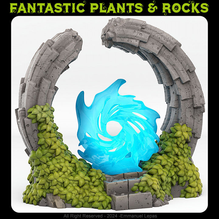 Pandora Portal With Its Water Vortex Effect — creator render; models supplied unpainted