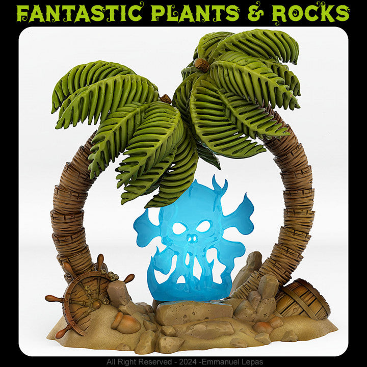 Pirate Island Portal With Its Pirate Skull Effect — creator render; models supplied unpainted