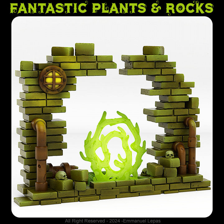 Sewer Portal With Its Toxic Liquid Effect — creator render; models supplied unpainted