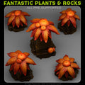 Maya Mushroom Flowers — creator render; models supplied unpainted