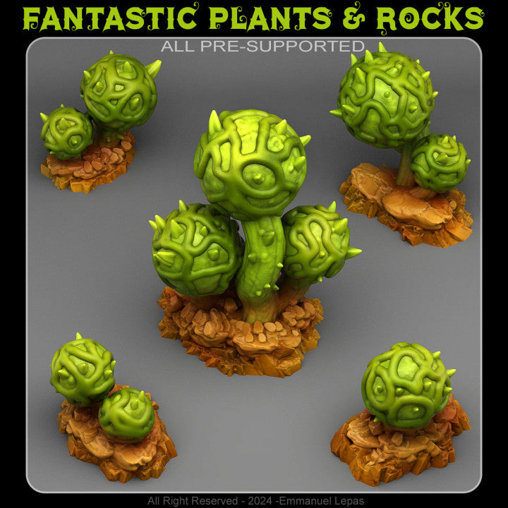 Alien Cactus — creator render; models supplied unpainted