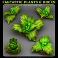 Crystal Tropical Plants — creator render; models supplied unpainted