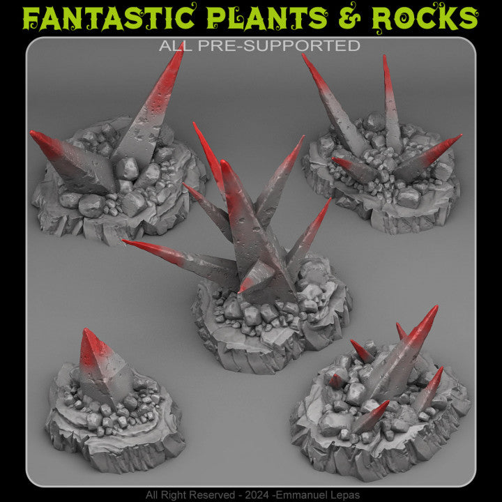 Deadly Shadow Rocks — creator render; models supplied unpainted
