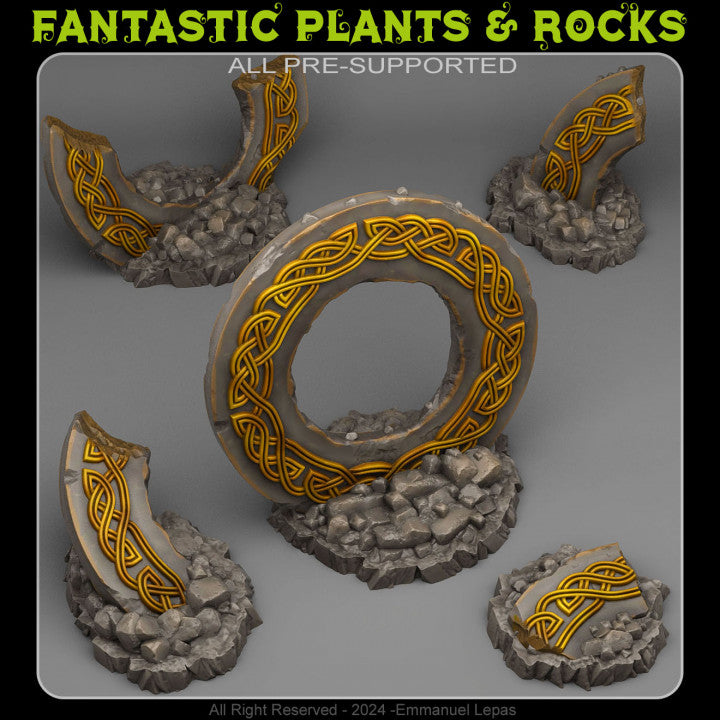 Magic Dwarf Ruins — creator render; models supplied unpainted