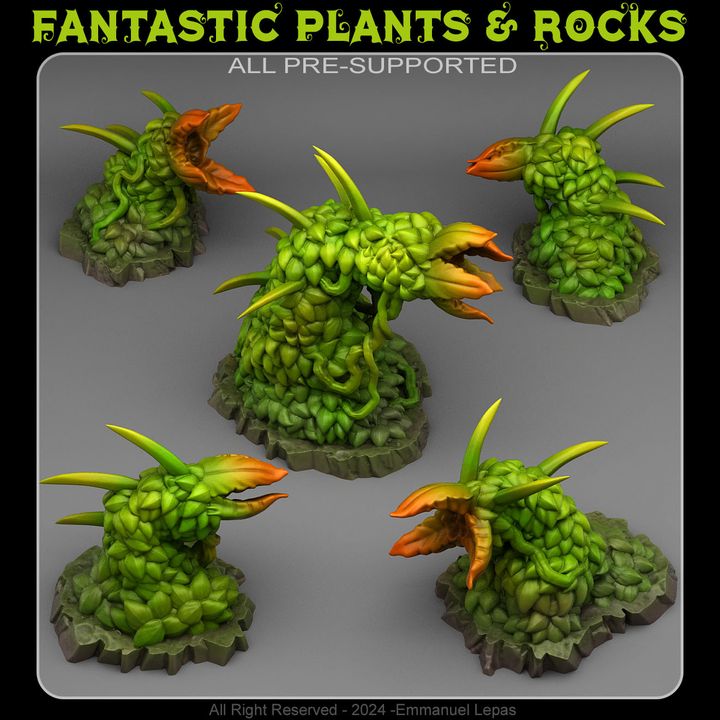 Carnivorous Hedges — creator render; models supplied unpainted