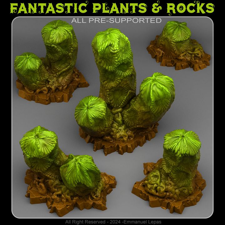 Cactus From Mars — creator render; models supplied unpainted