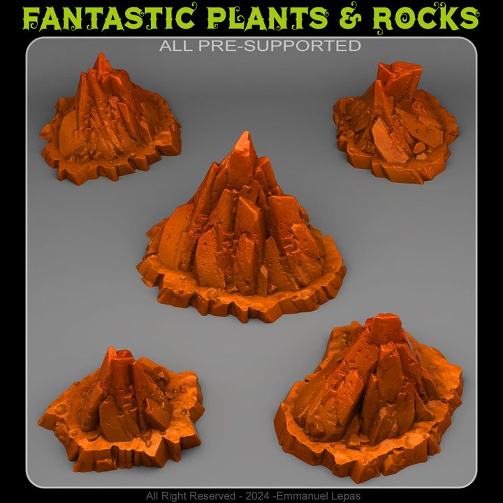 Martian Rocks — creator render; models supplied unpainted