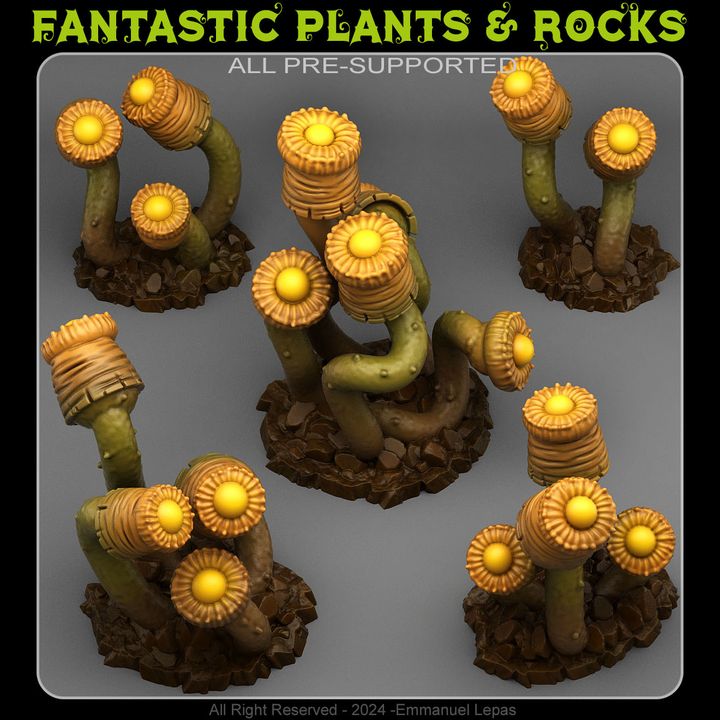 Luminous Plants — creator render; models supplied unpainted